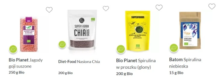 ekologiczne superfoods