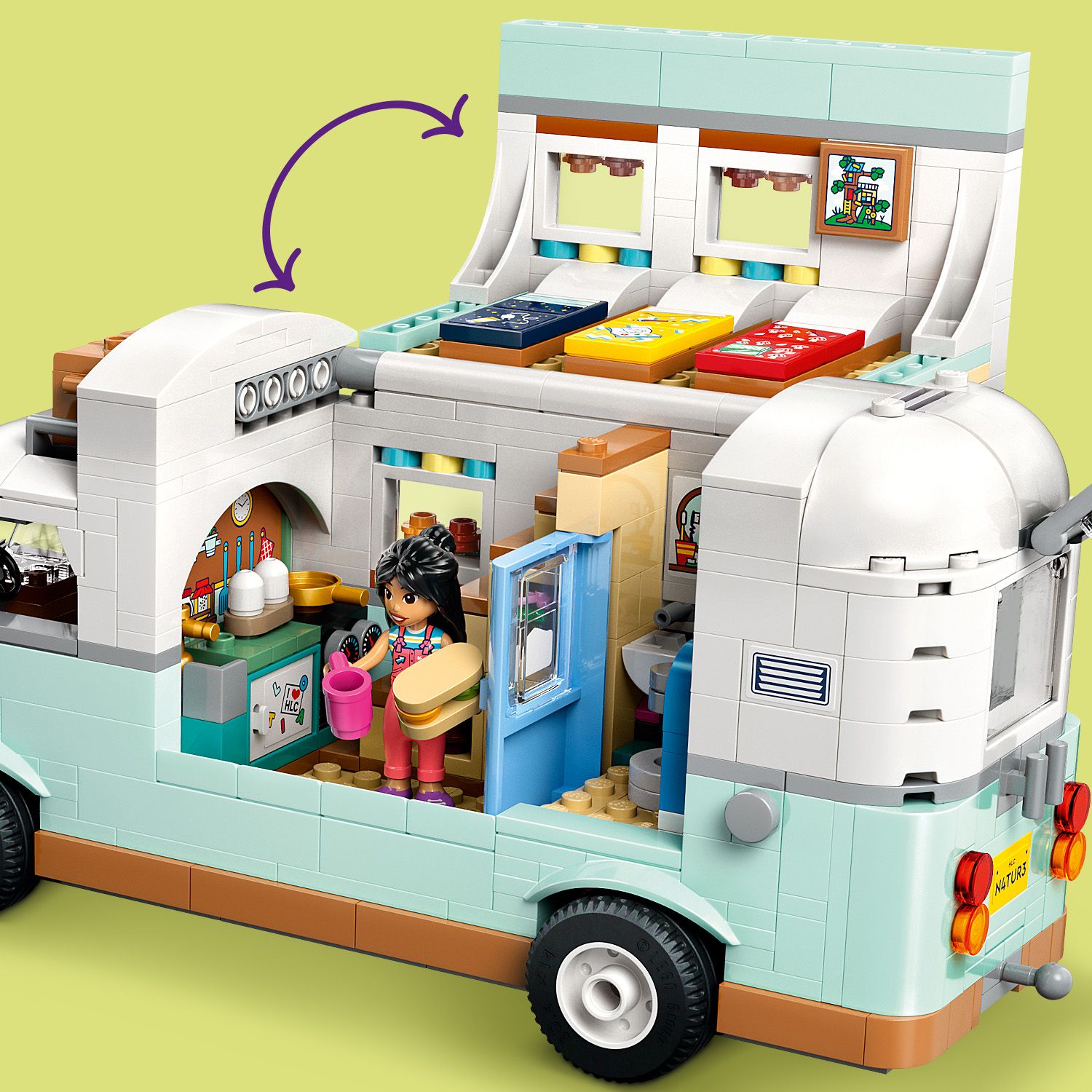 LEGO Friends 42663 - Wn�trze kampera