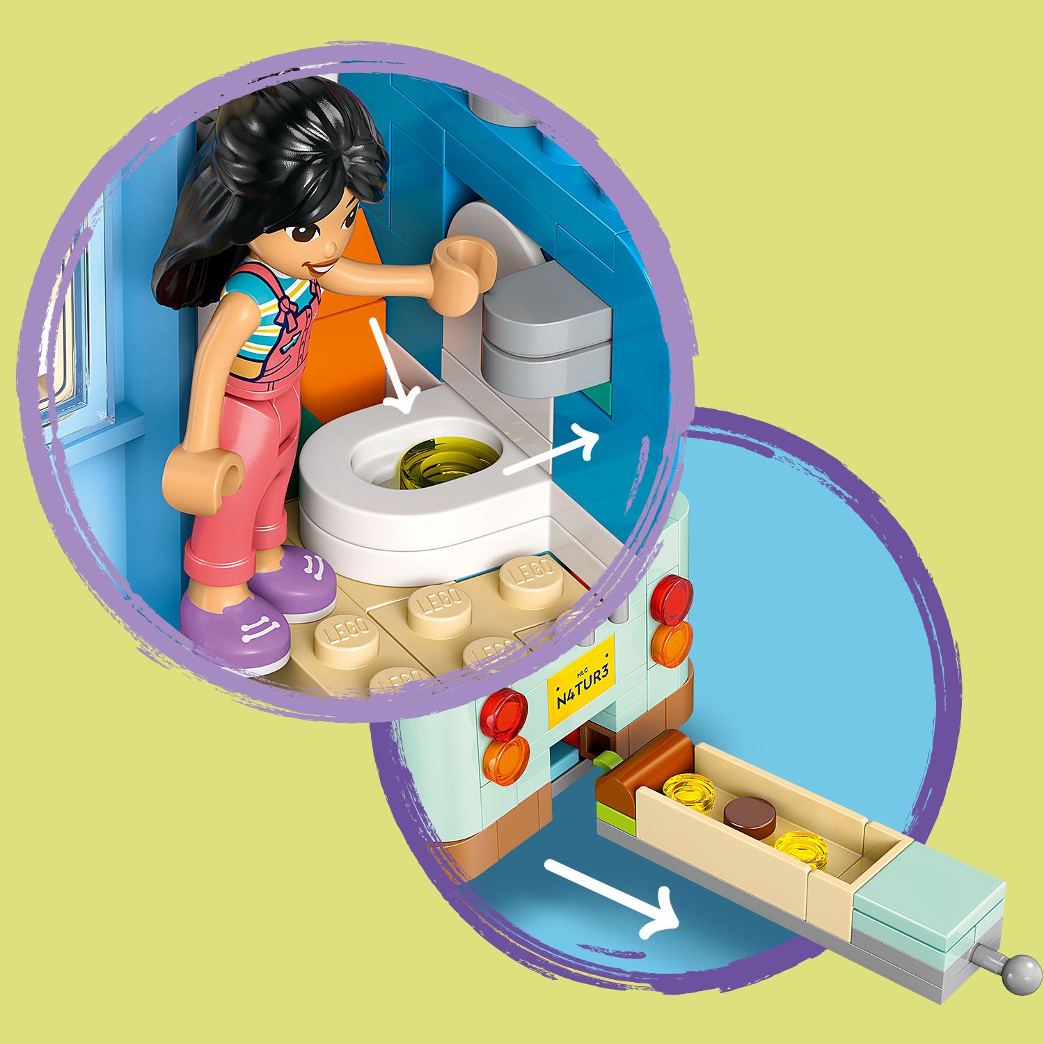 LEGO Friends 42663 - Toaleta ze sp�uczk�