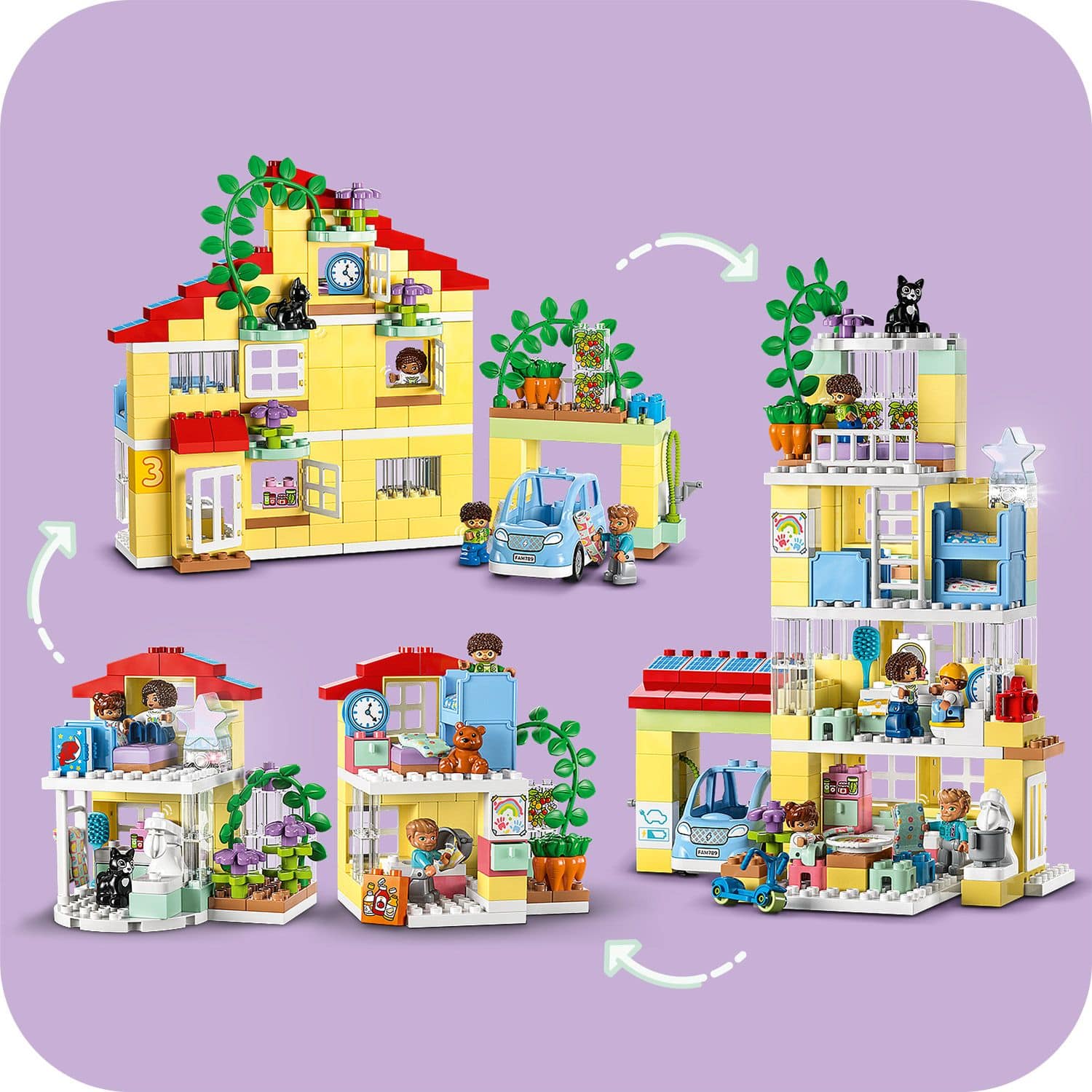 LEGO DUPLO Dom rodzinny 3 w 1 10994 - przebudowa zestawu