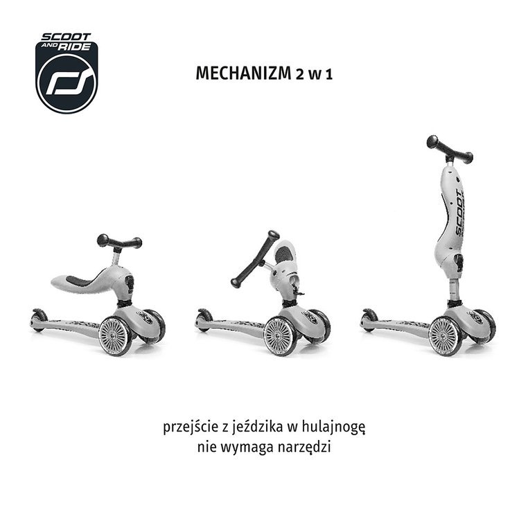 Mechanizm 2w1 hulajnogi Hihgwaykick 1