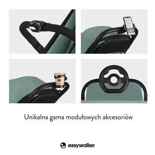 Możliwość montażu akcesoriów dla swobody użytkowania wózka Easywalker Miley Marble Grey