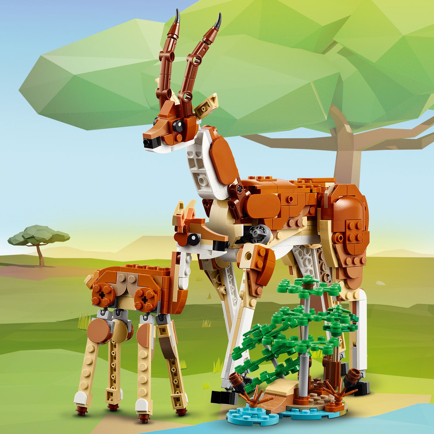 LEGO Creator Dzikie zwierz�ta z safari 31150 - rodzina gazeli 
