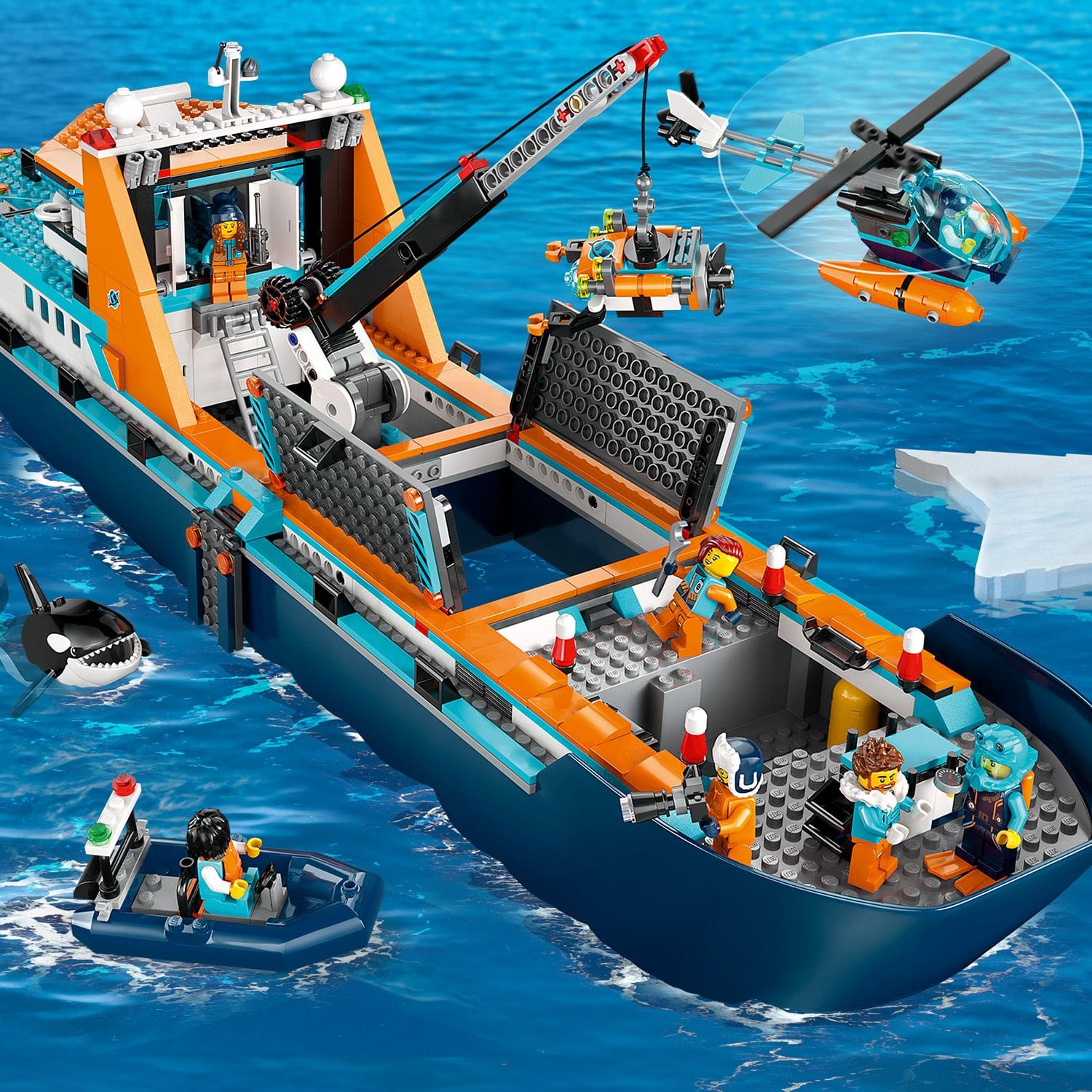 LEGO City ��d� badacza Arktyki 60368 - elementy �odzi