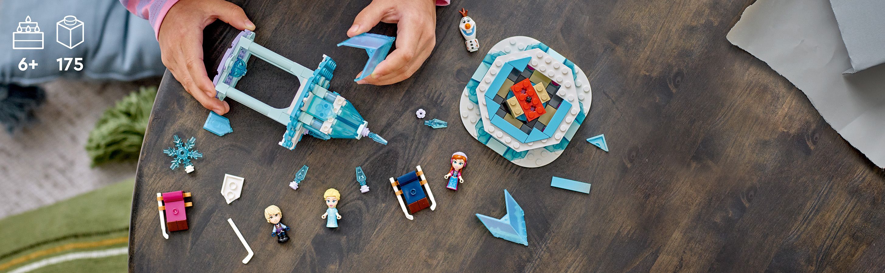 LEGO Disney Princess Magiczna karuzela Anny i Elzy 43218 - sk�adanie zestawu klock�w