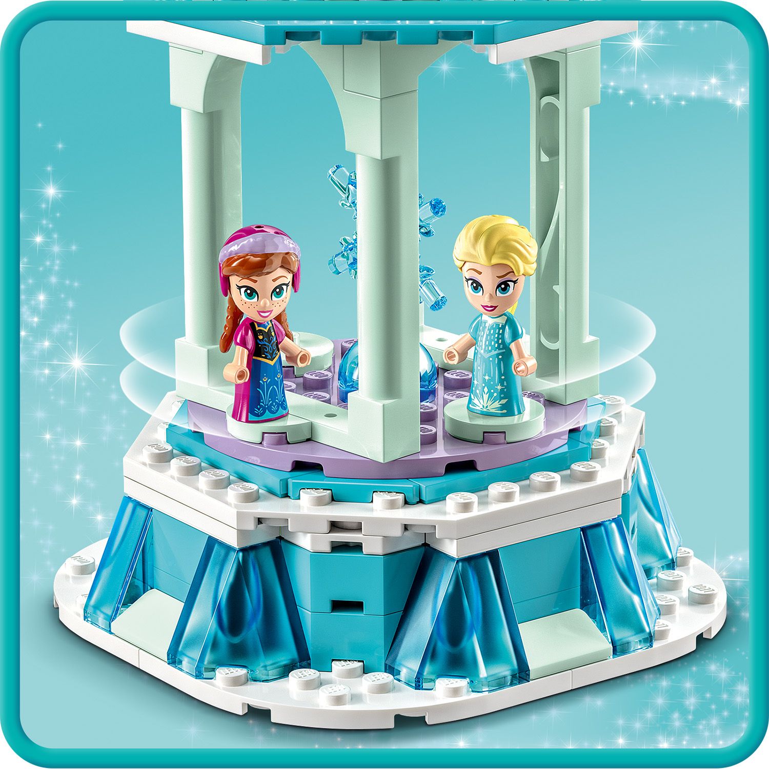 LEGO Disney Princess Magiczna karuzela Anny i Elzy 43218 - obrotowa karuzela