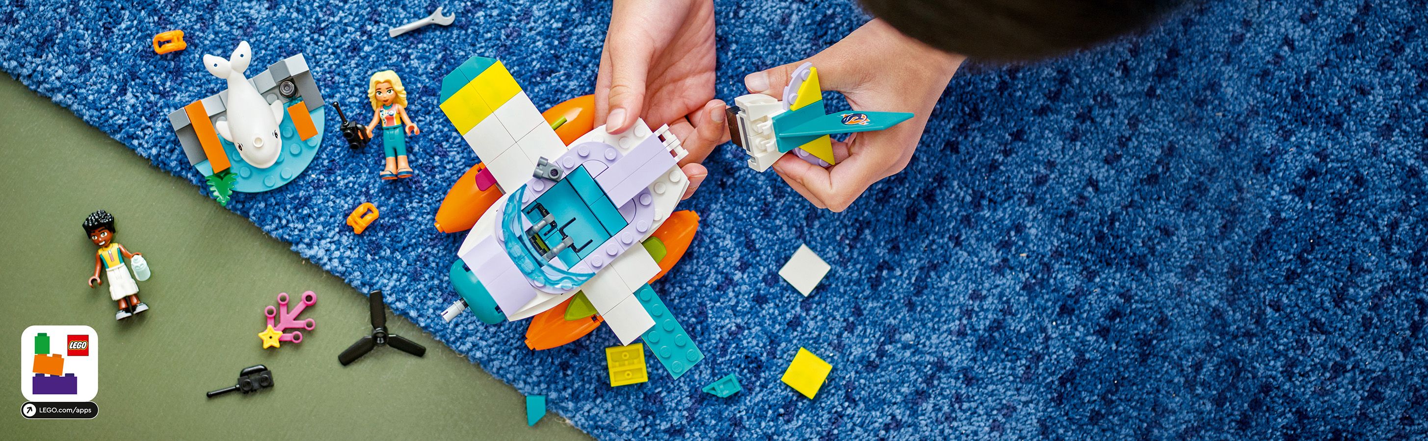 LEGO Friends Hydroplan ratowniczy 41752 - sk�adanie zestawu klock�w
