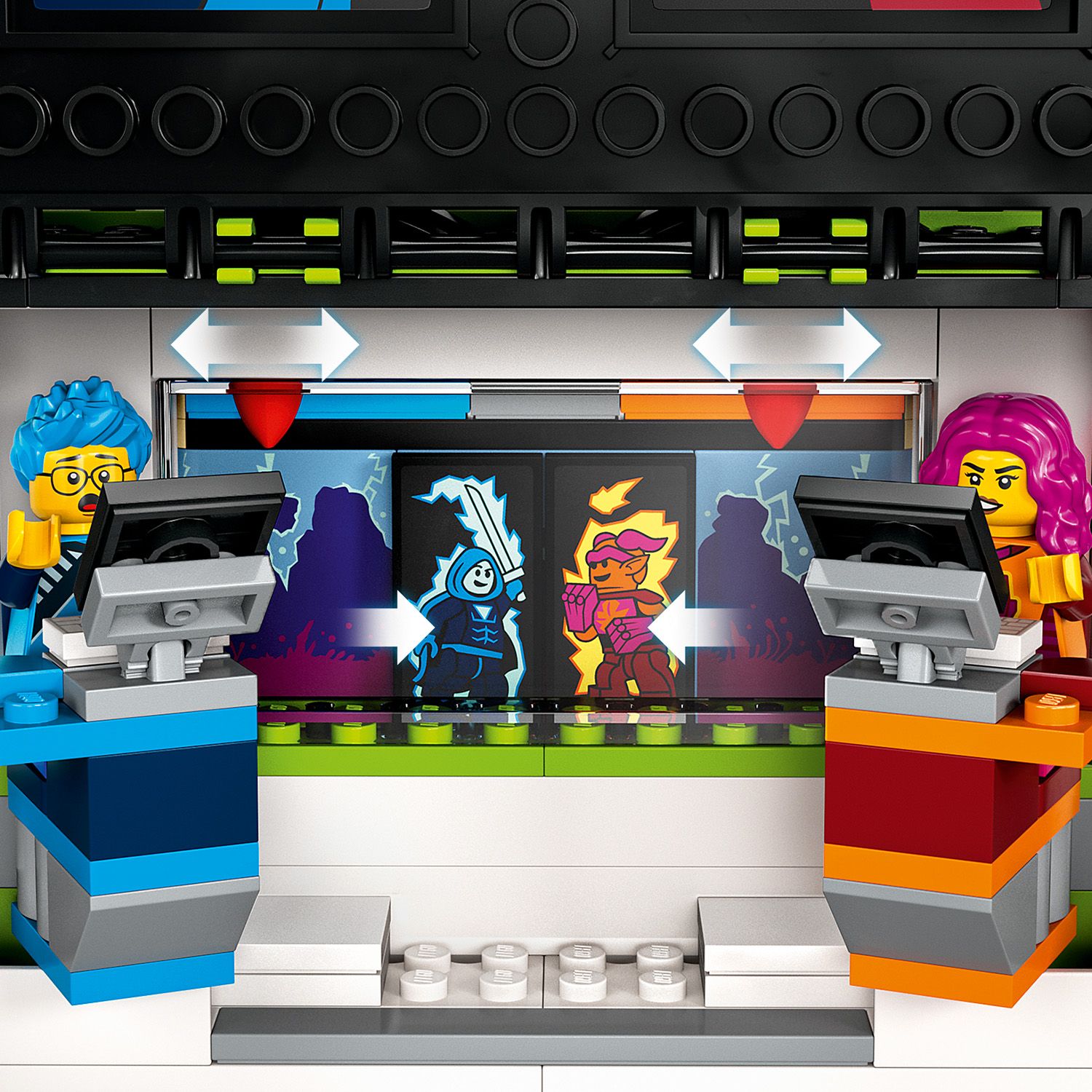 LEGO City Ci�ar�wka na turniej gier 60388 - stanowiska do gier