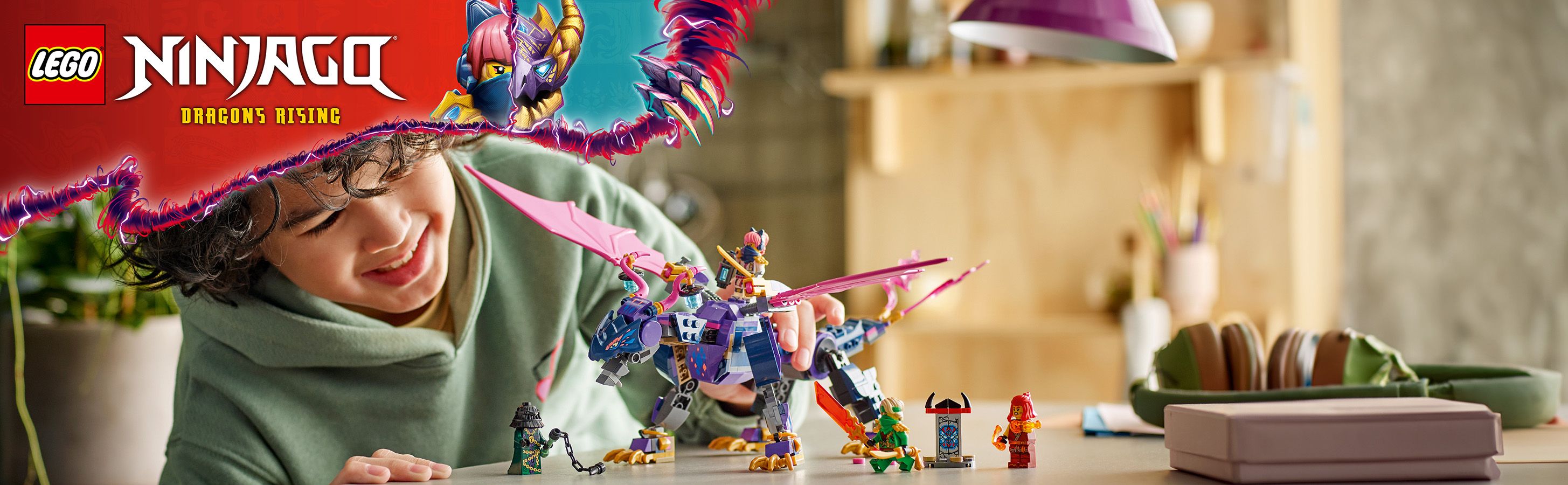 LEGO NINJAGO Smoczy mistrz Rontu 71842 - Zabawa zestawem klock�w