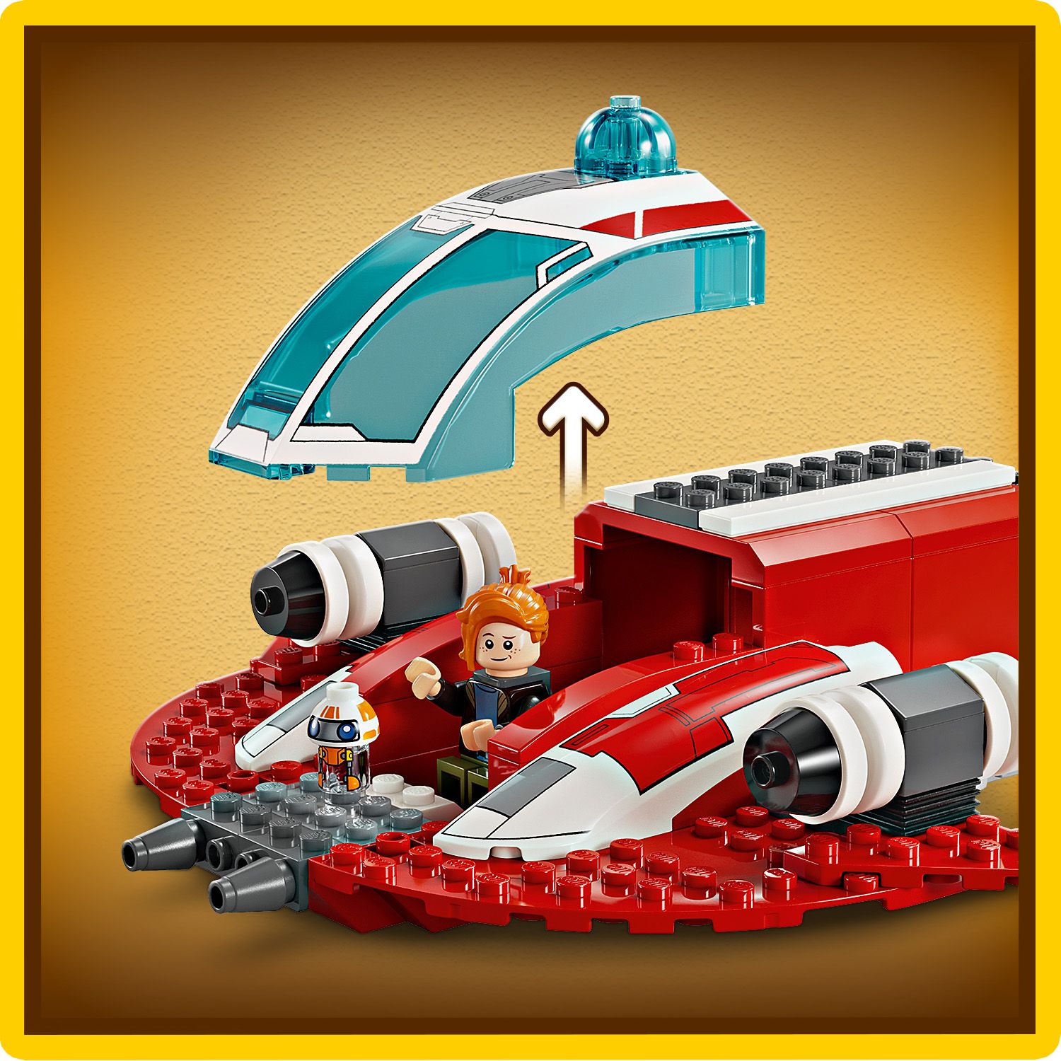 LEGO Star Wars Karmazynowy Jastrz�b 75384 - kokpit