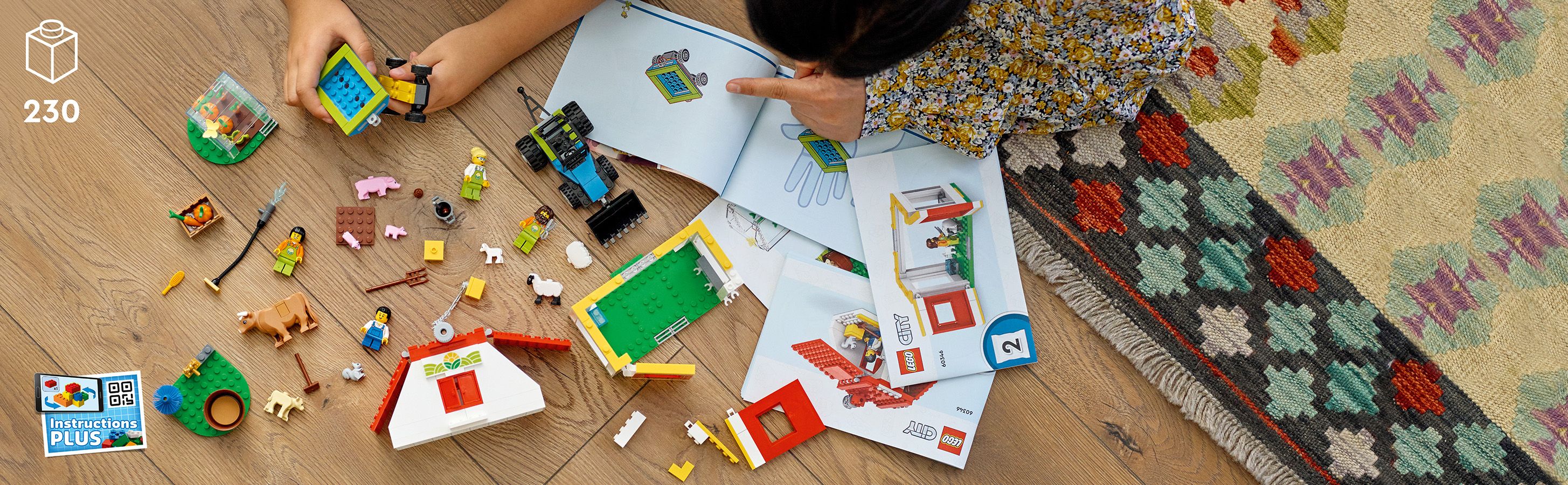LEGO 60346 baner - Rzut z g�ry na zabaw� zestawem