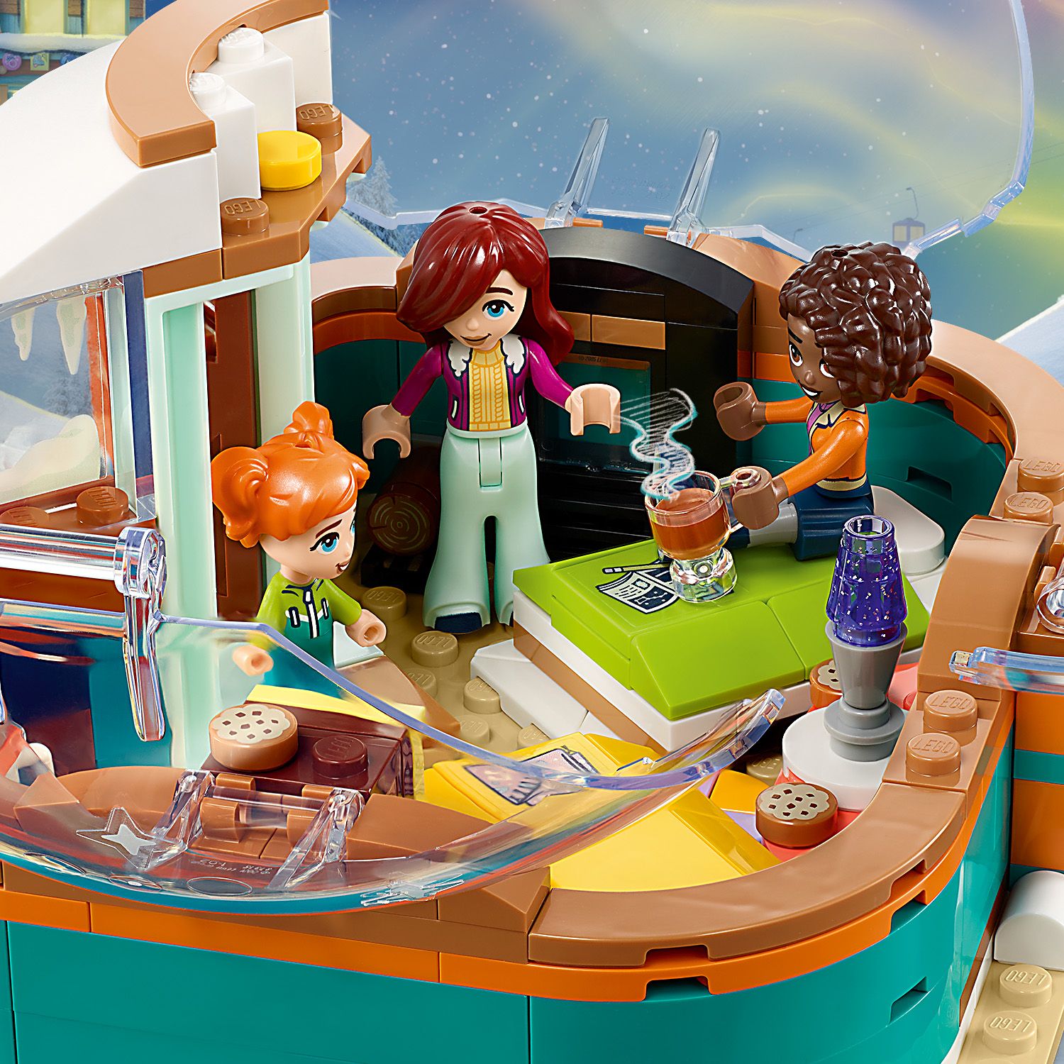 LEGO Friends Przygoda w igloo 41760 - figurki we wn�trzu igloo