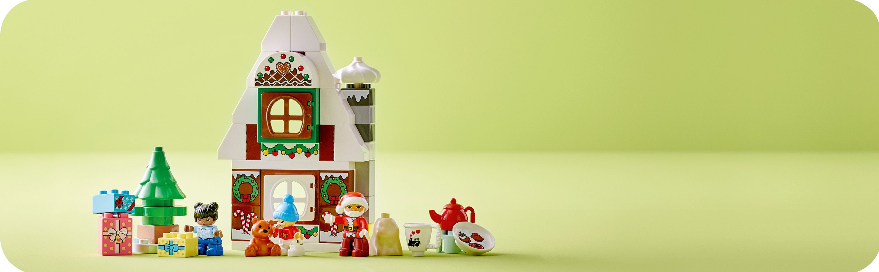 LEGO DUPLO Piernikowy domek �wi�tego Miko�aja 10976 - z�o�ony zestaw klock�w