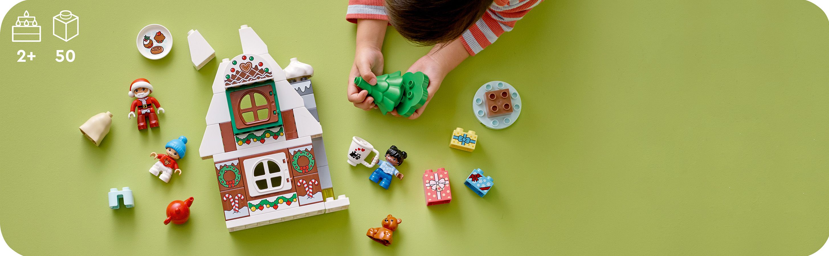  LEGO DUPLO Piernikowy domek �wi�tego Miko�aja 10976 - elementy zestawu