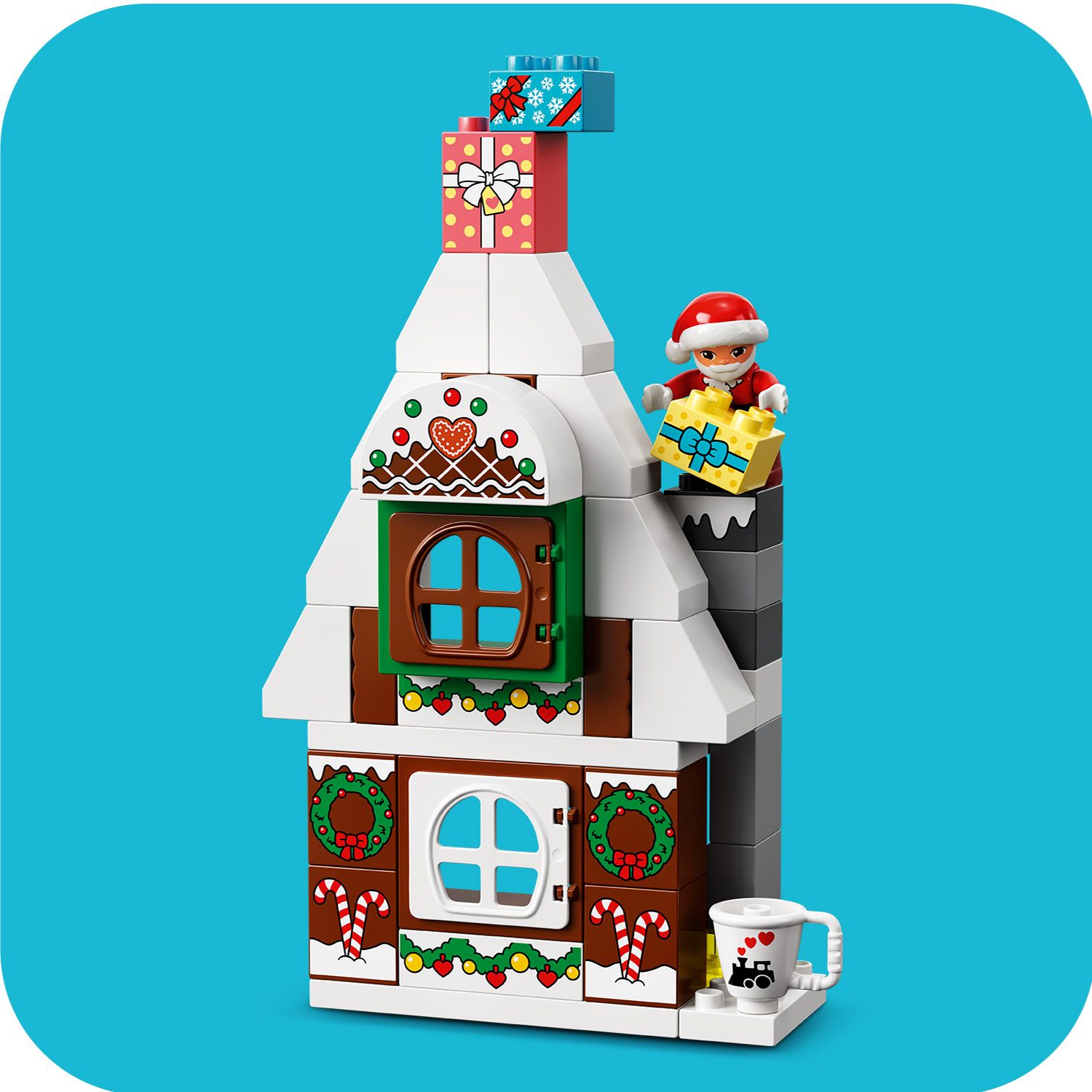 LEGO DUPLO Piernikowy domek �wi�tego Miko�aja 10976 - domek �wi�tego Miko�aja z kloc�w 