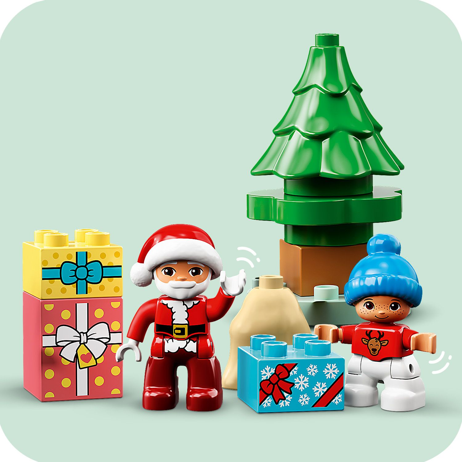 LEGO DUPLO Piernikowy domek �wi�tego Miko�aja 10976 - minifigurki i akcesoria