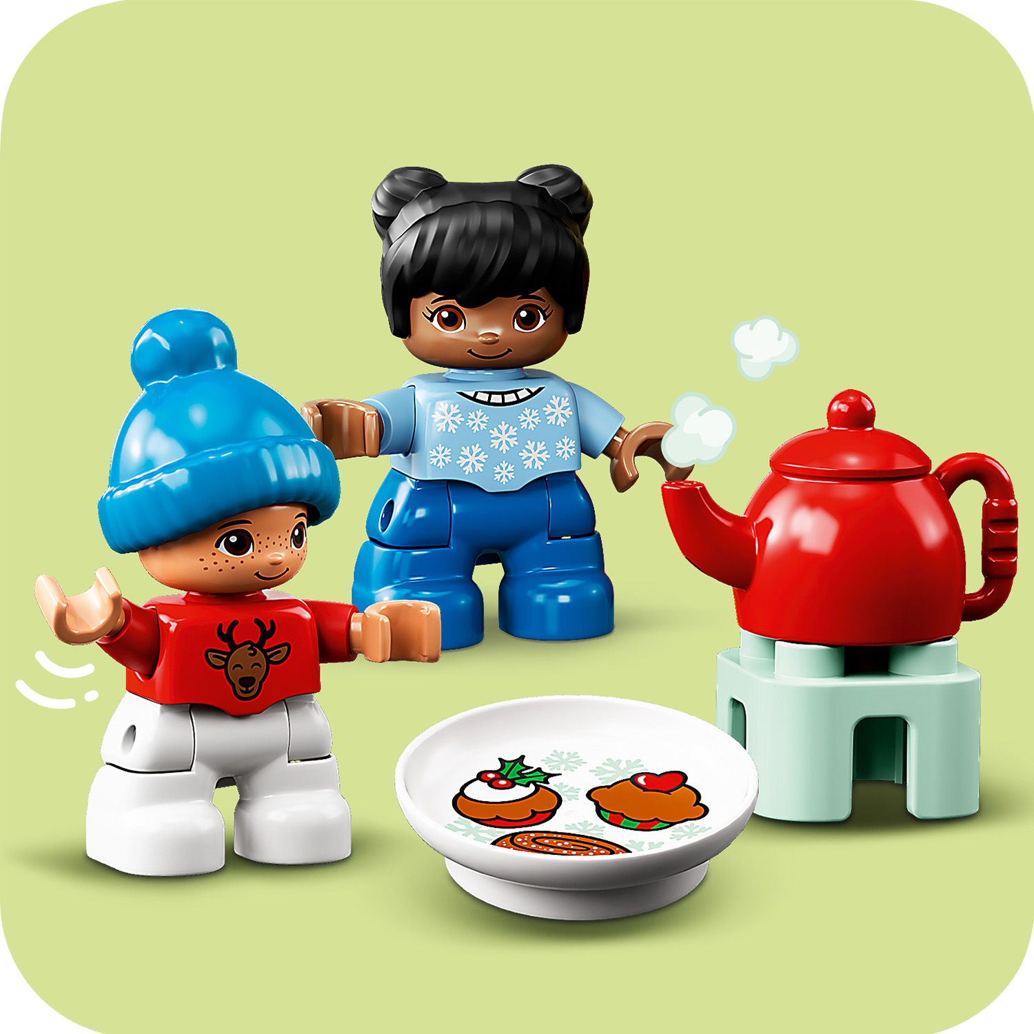LEGO DUPLO Piernikowy domek �wi�tego Miko�aja 10976 - zabawa w odgrywanie r�l
