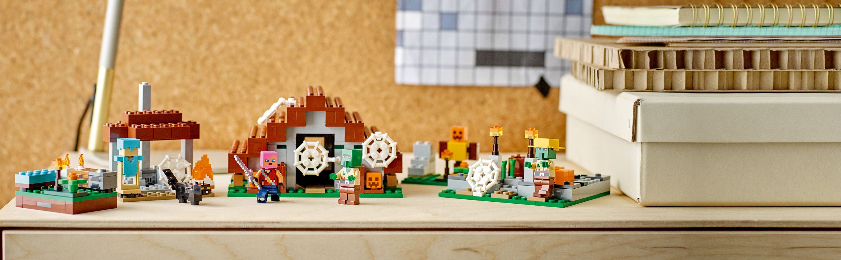 LEGO 21190 baner - Z�o�ony zestaw z akcesoriami