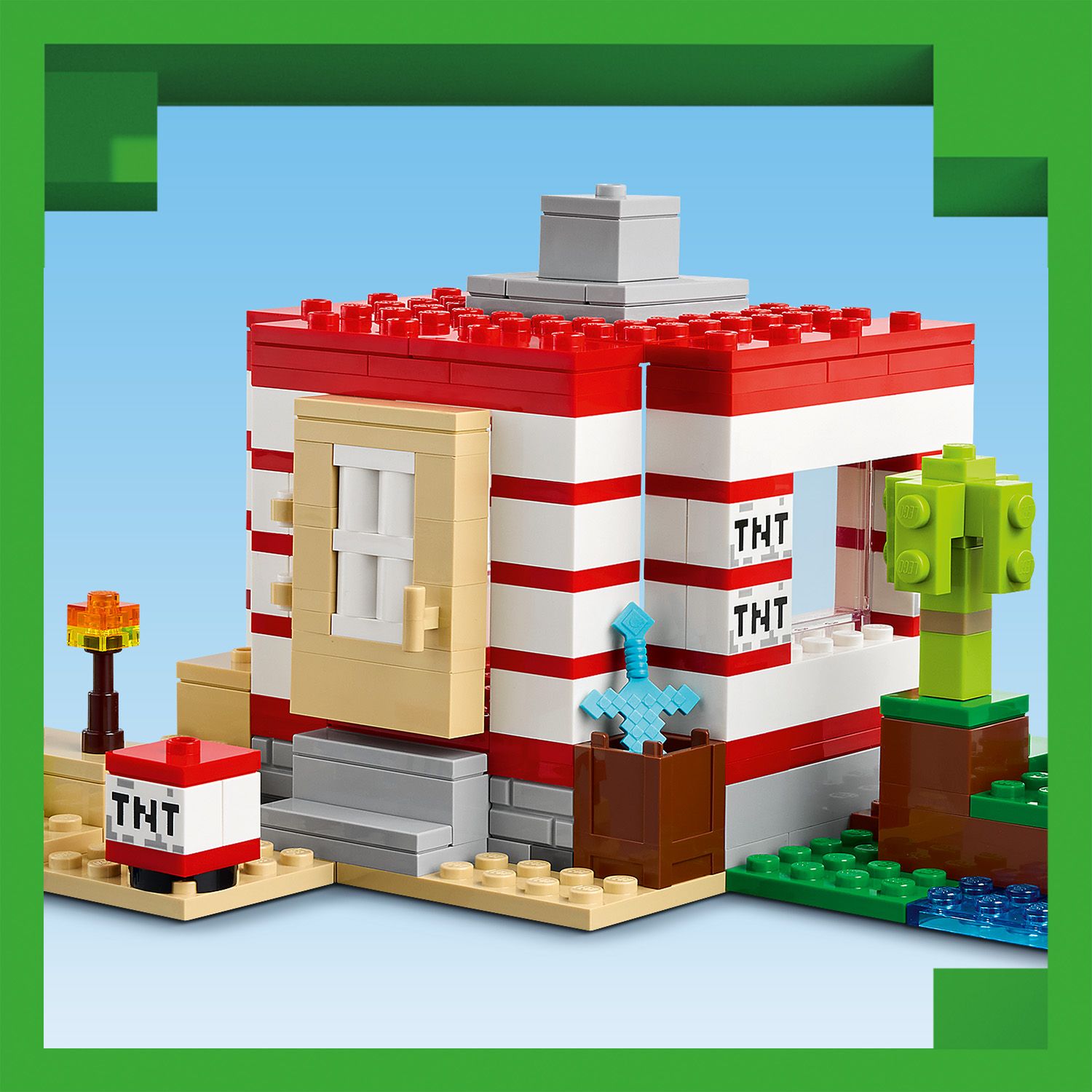 LEGO Minecraft Dom TNT w d�ungli 21275 - Dom TNT