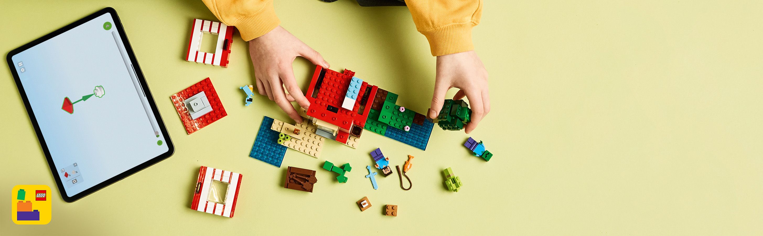 LEGO Minecraft Dom TNT w d�ungli 21275 - Aplikacja LEGO Builder
