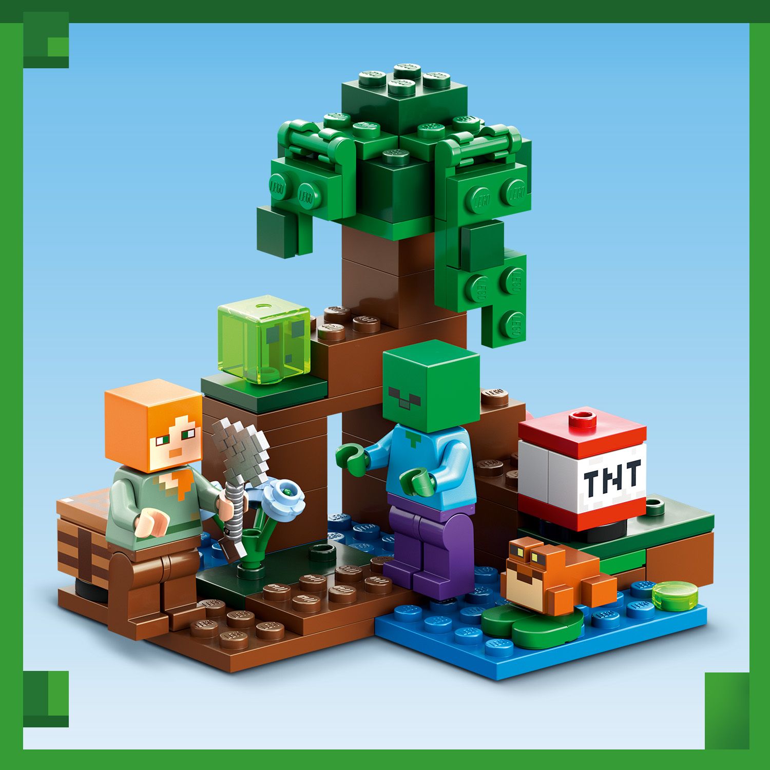 LEGO Minecraft Przygoda na mokrad�ach 21240 - zestaw klock�w