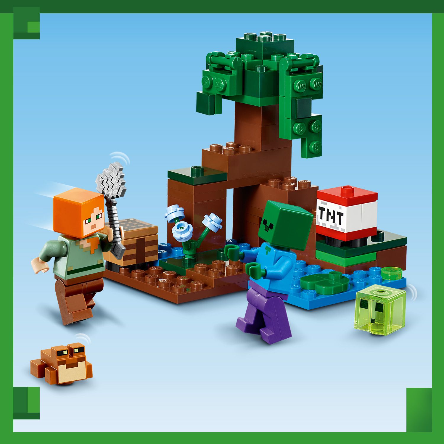 LEGO Minecraft Przygoda na mokrad�ach 21240 - figurki