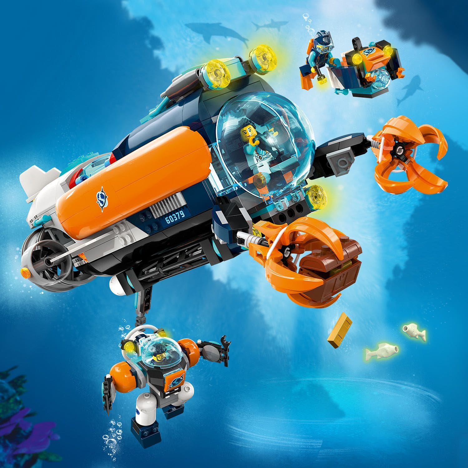 LEGO City Łódź podwodna badacza dna morskiego 60379 - łódź podwodna