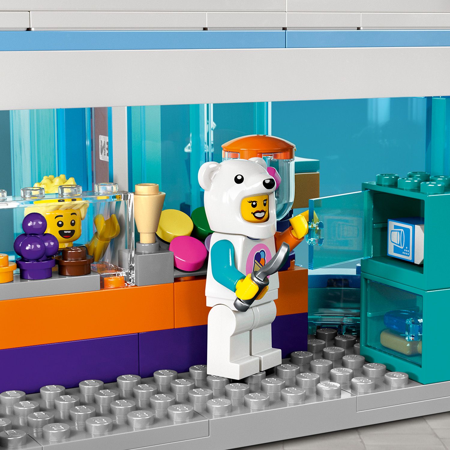 LEGO City Lodziarnia 60363 - figurka w lodziarni