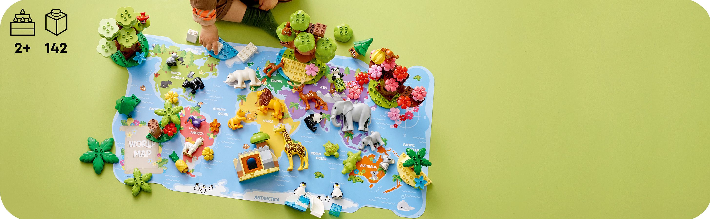 LEGO 10975 baner - Rzut z g�ry na zabaw� klockami