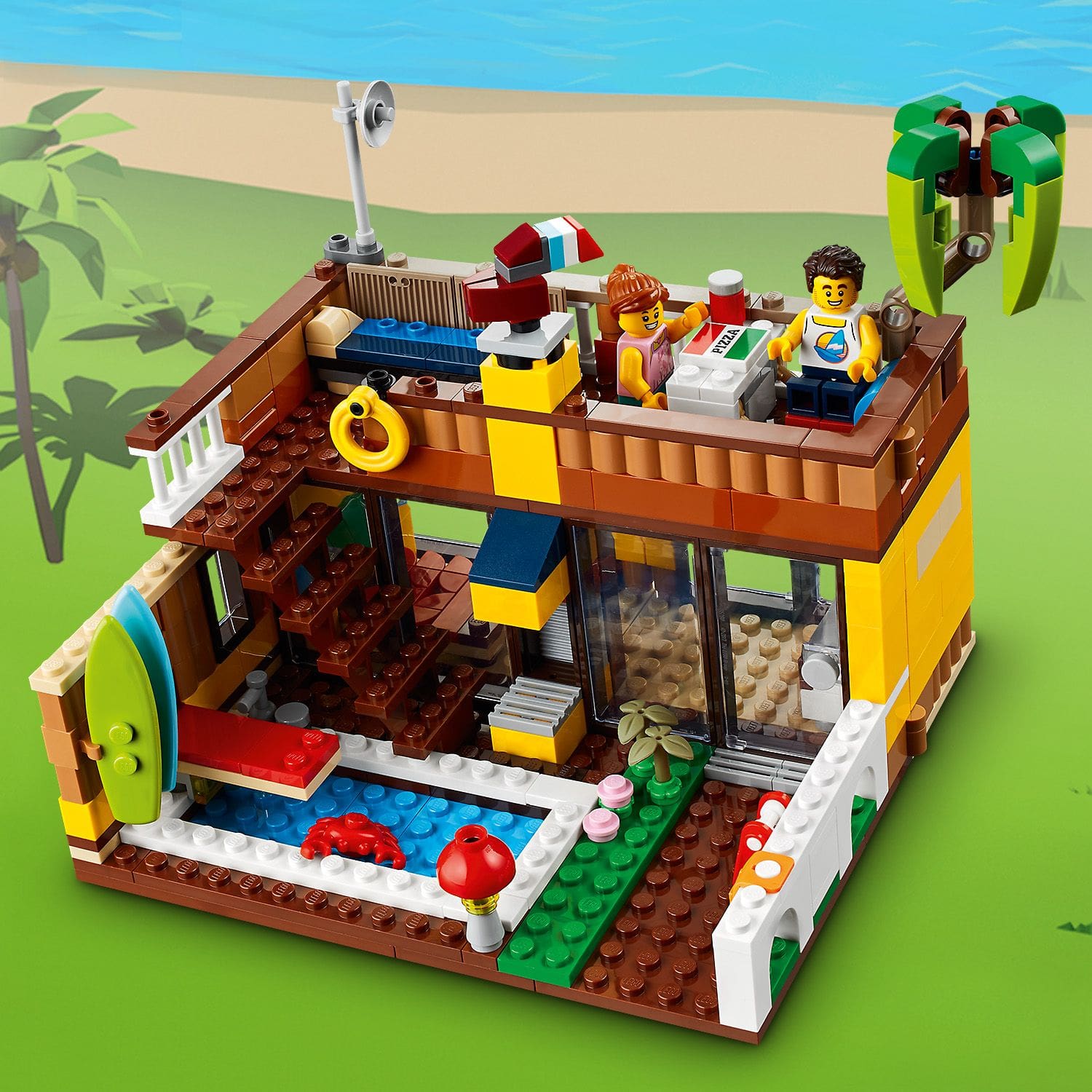 LEGO Creator Domek surfer�w na pla�y 31118 - wn�trze domu