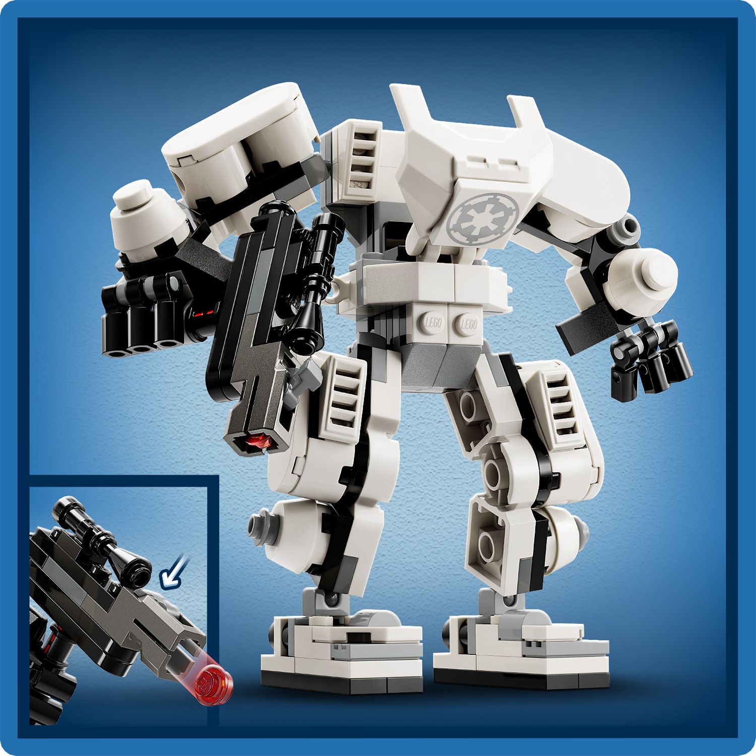 Mech Szturmowca 75370 - Du�y blaster strzelaj�cy klockami