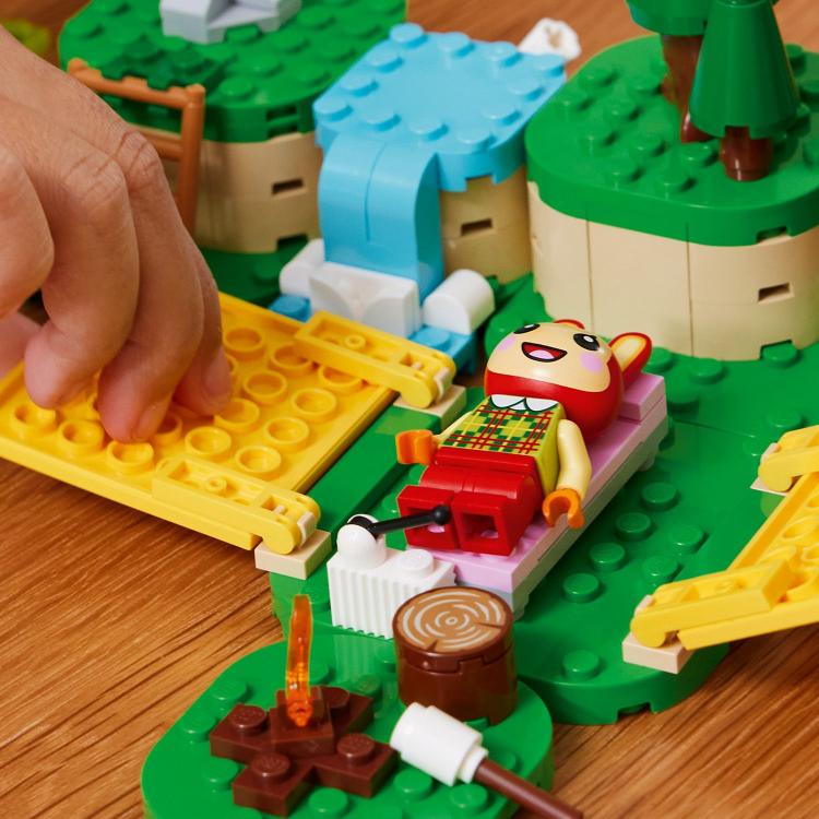 LEGO Animal Crossing Zabawy na świeżym powietrzu Bunnie 77047 - Bunnie śpi w namiocie