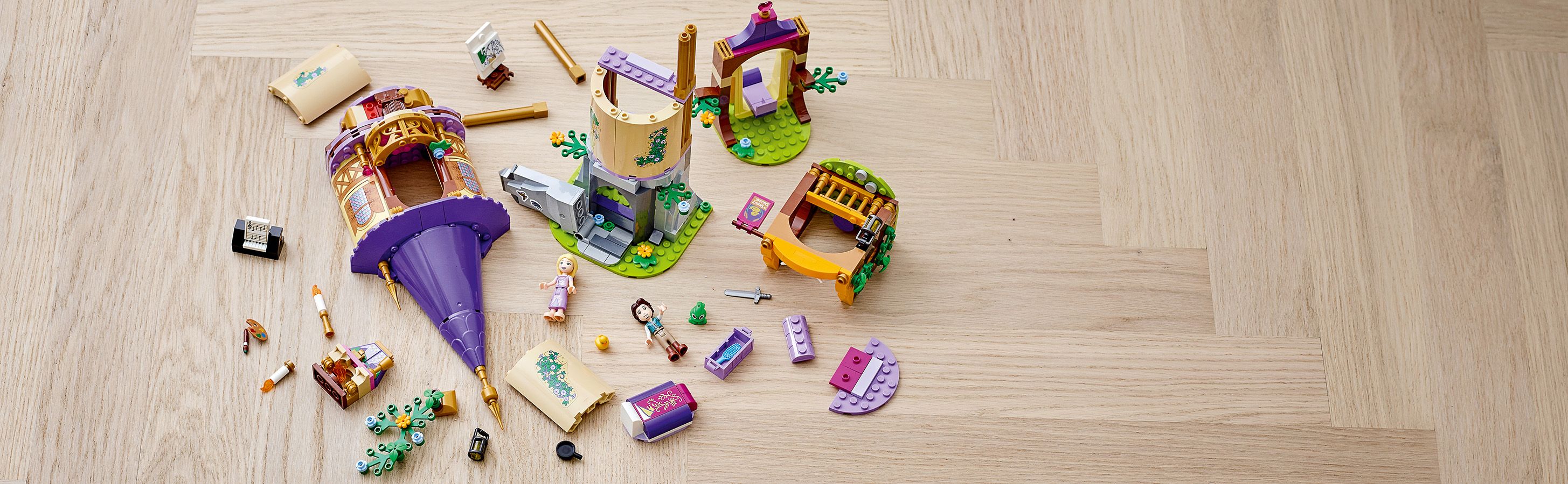 LEGO Disney Princess Wie�a Roszpunki 43187 - elementy zestawu
