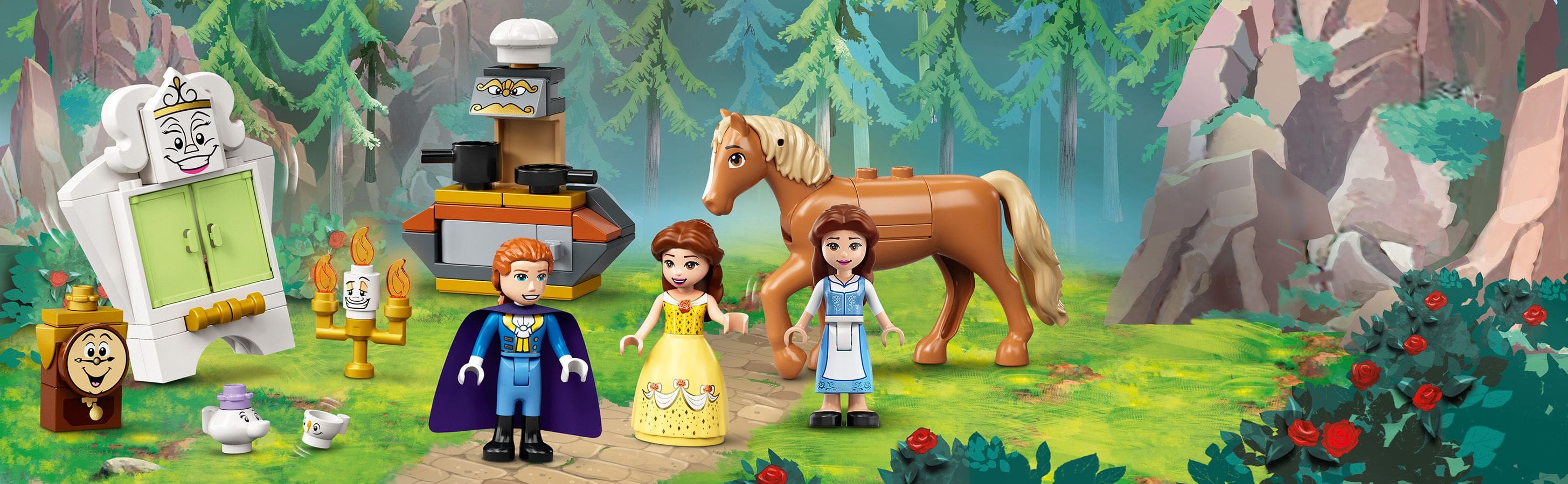  LEGO Disney Princess Zamek Belli i Bestii 43196 - minilaleczki
