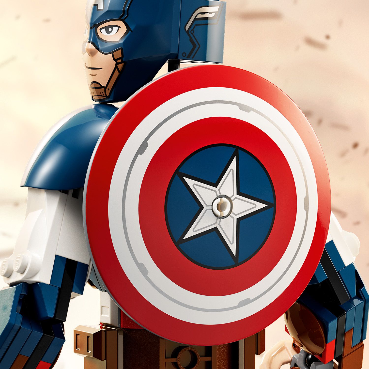  LEGO Super Heroes Figurka Kapitana Ameryki do zbudowania 76258 - tarcza