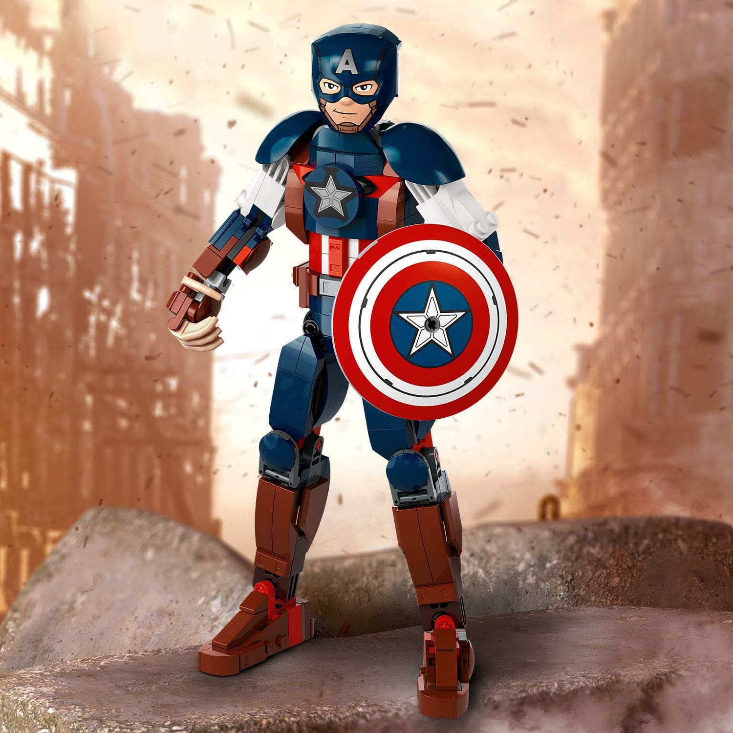  LEGO Super Heroes Figurka Kapitana Ameryki do zbudowania 76258 - figurka