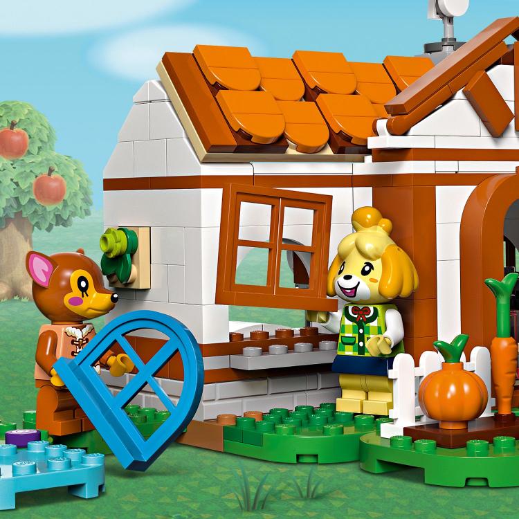 LEGO Animal Crossing Odwiedziny Isabelle 77049 - elementy zestawu