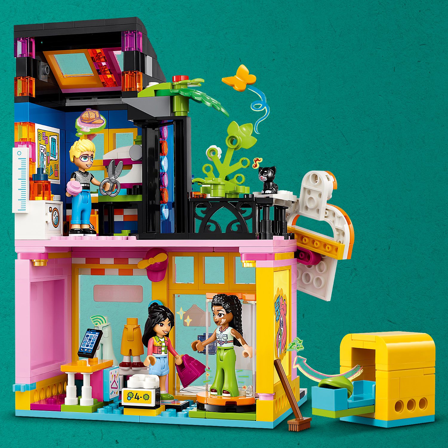 LEGO Friends Sklep z u�ywan� odzie�� 42614 - sklep z pralni� 