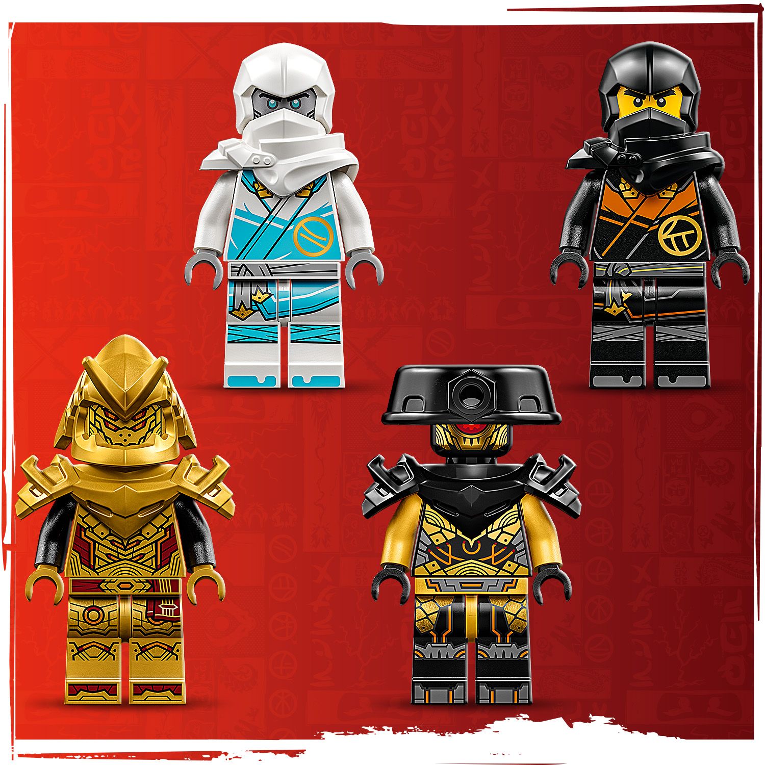 LEGO NINJAGO Smocza moc Zane’a — wy�cig�wka spinjitzu 71791 - cztery minifigurki