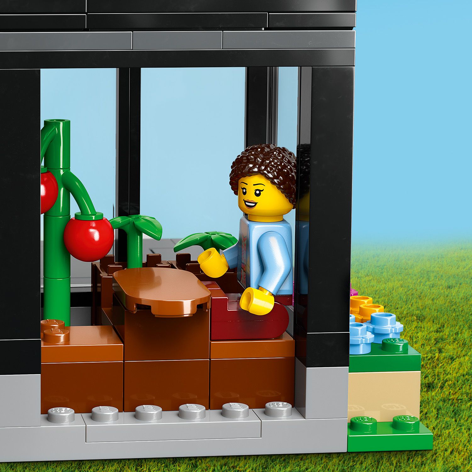 LEGO City Domek rodzinny i samoch�d elektryczny 60398 - oran�eria