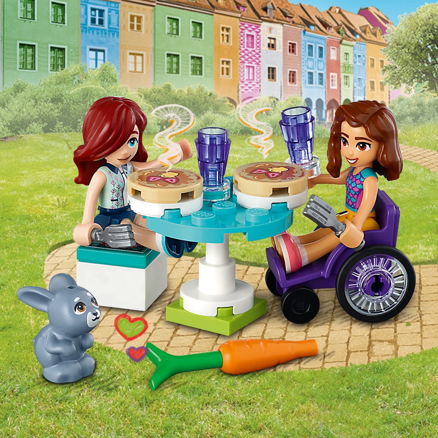 LEGO Friends Nale�nikarnia 41753 - klienci przy stoliku na zewn�trz