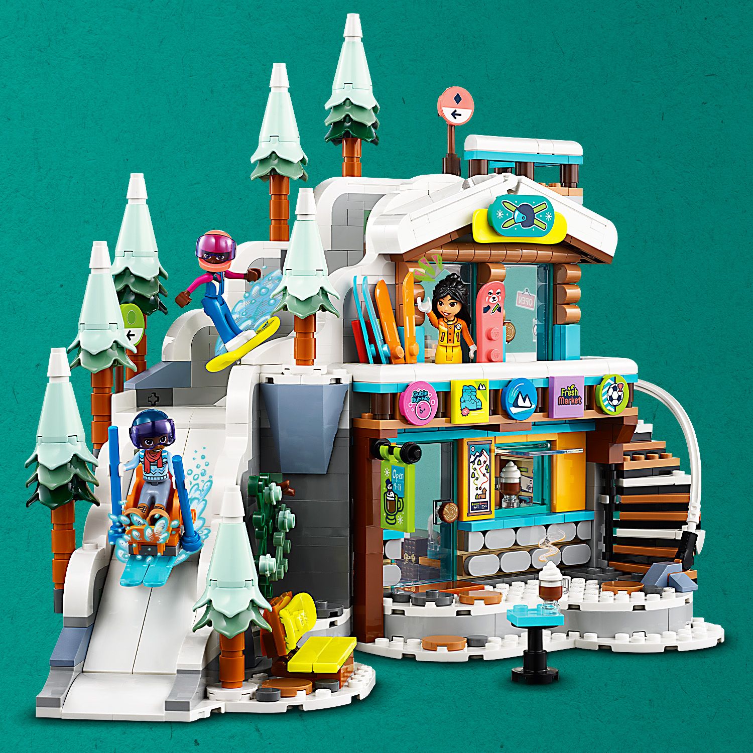 LEGO Friends Stok narciarski i kawiarnia 41756 - z�o�ony zestaw klock�w