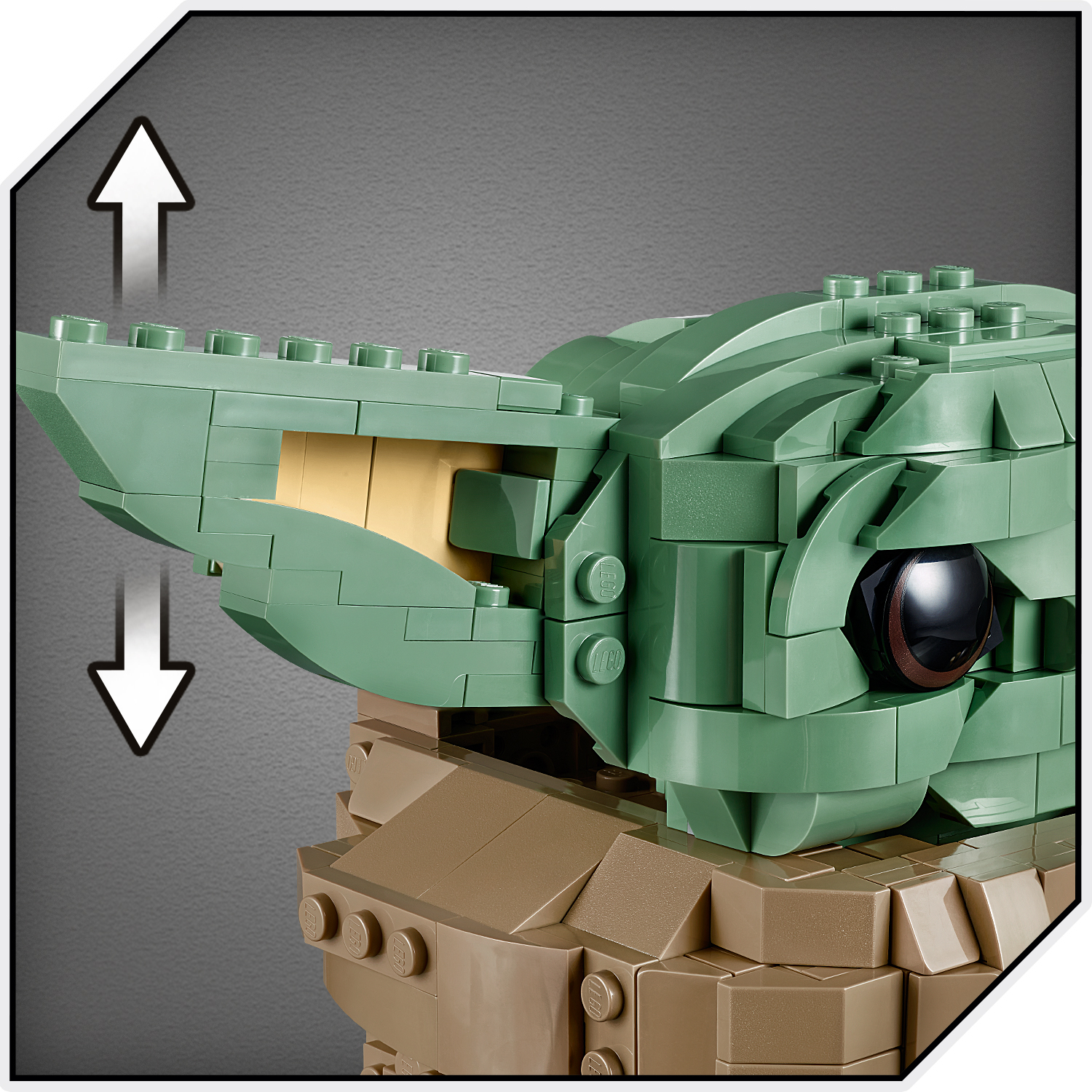 LEGO Star Wars Dziecko 75318 - ruchome uszy Baby Yody