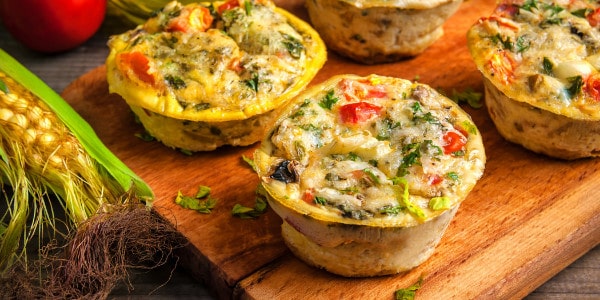 Muffiny jajeczne - przepis