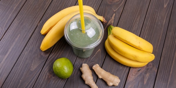 przepis na shake bananowy
